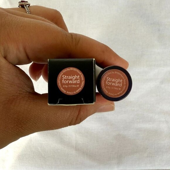 BYOD Beauty Liquid Lipstick Straight Forward Full Size Peach Nude Long Lasting - Picture 3 of 7